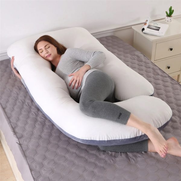 U Shaped Full Body Maternity Pillow With Removable Cover - Image 10