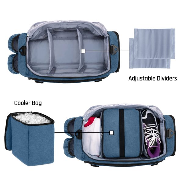 Travel Duffel With Cooler Bag For 6 Can Drinks - Image 2