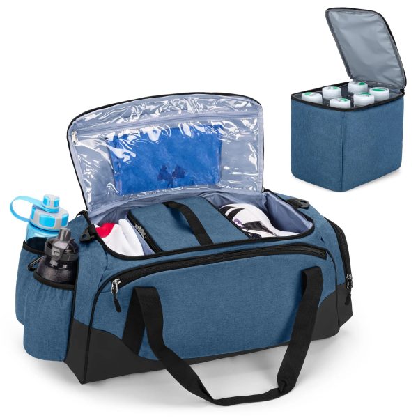 Travel Duffel With Cooler Bag For 6 Can Drinks - Image 4