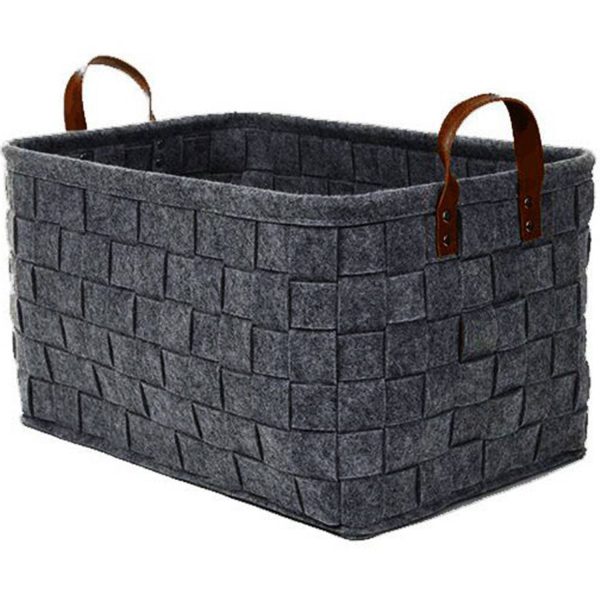 Foldable Handmade Rectangular Felt FabriStorage Box Cubes