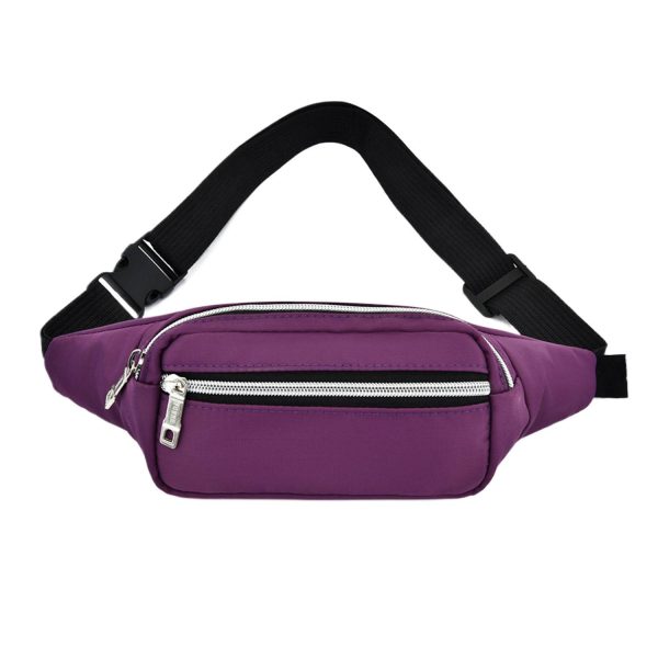 Waterproof Oxford Cloth Zipper Waist Pack Casual Style - Image 6