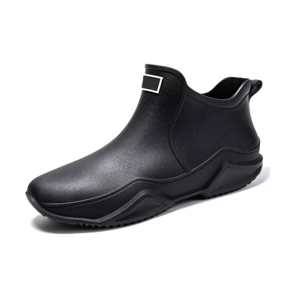 Waterproof Non-Slip Soft Short Rubber Rain Boots - Image 4