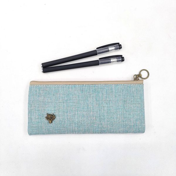 Classic Design Linen Pencil Case