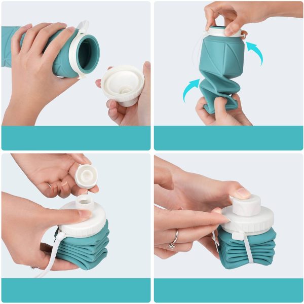 23oz Outdoor Creative Silicone Collapsible Water Bottle - Image 5
