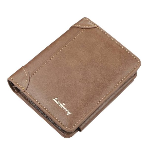 Men's Genuine Leather Passcase Wallet