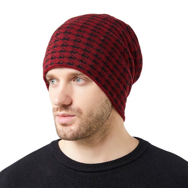 Mens Plus Fleece Ear Protection Hat