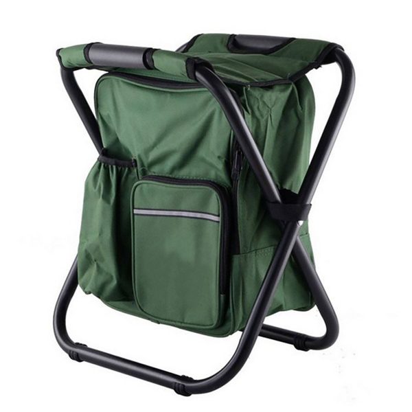 Folding Stools with Portable Backpack Chair Picnic Bag - Image 3