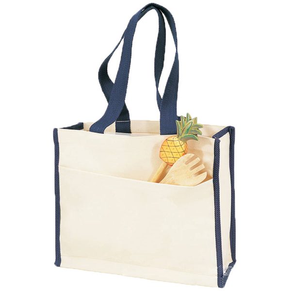 CanvasTote Bag With Color Handles - Image 3