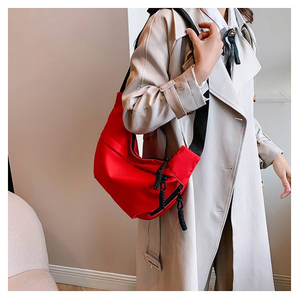 Lightweight Waterproof Nylon Single-Shoulder Bag - Image 9