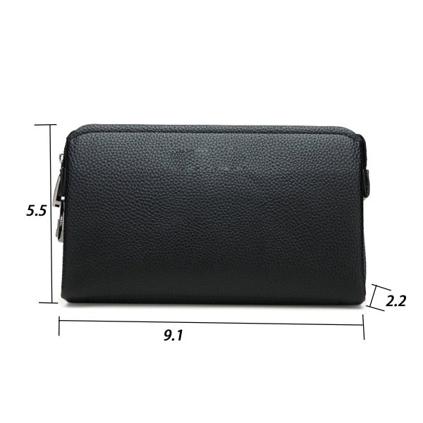 Pu men's handbag Wallet Combination lock - Image 4