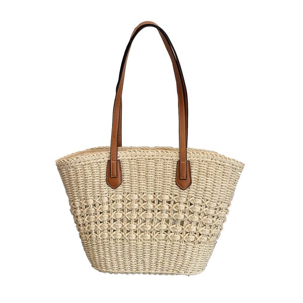 Straw Summer Large Shoulder Tote Beach Bag
