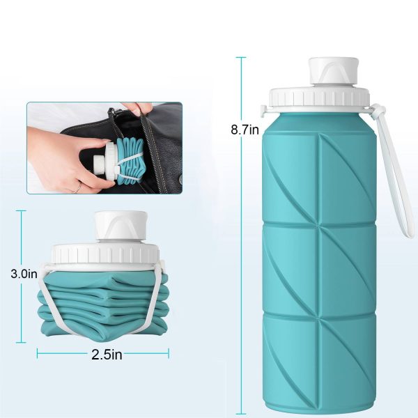 23oz Outdoor Creative Silicone Collapsible Water Bottle - Image 4