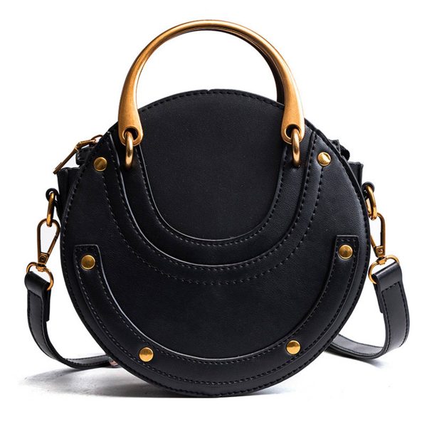 Pu Vintage round Frosted Cross-body bag - Image 2