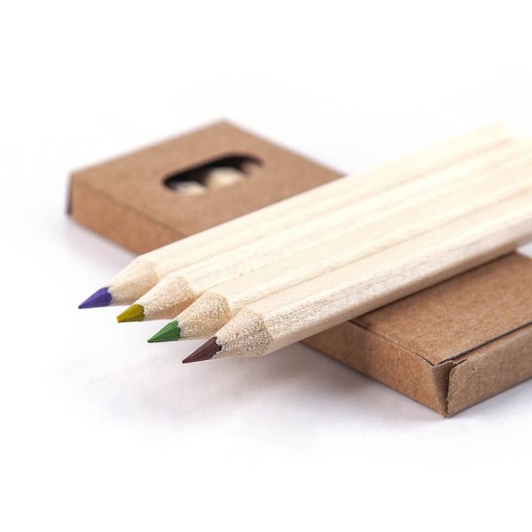 Mini colored pencils set - 4 count
