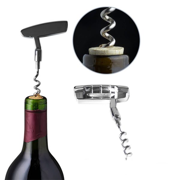 Golf Shaped Wine Corkscrew Stopper Beer Bottle Opener Set - Image 3