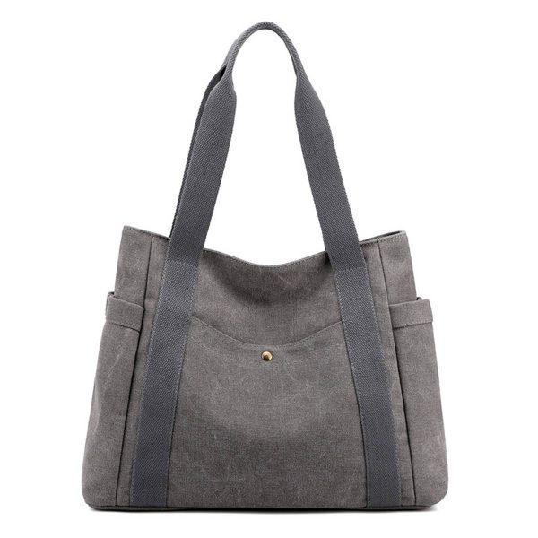 Canvas Multi-pocket Tote bags for women - Image 4