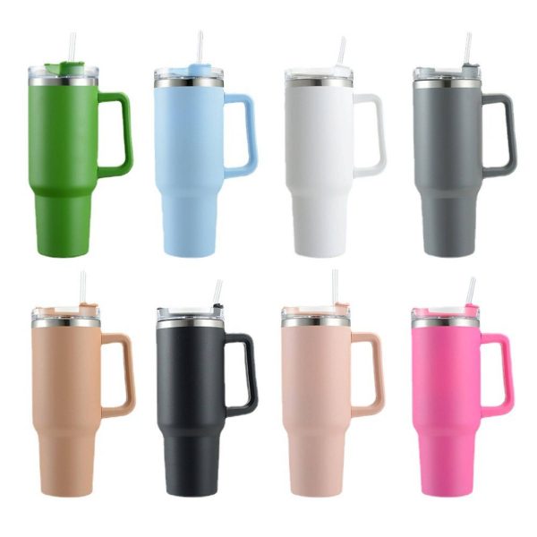40 Oz Large Capacity Stainless Steel Car Cup With Handle - Image 6