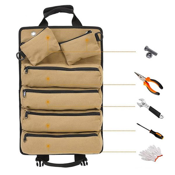 Oxford Multi-pocket Hardware Tool Storage Bag - Image 3