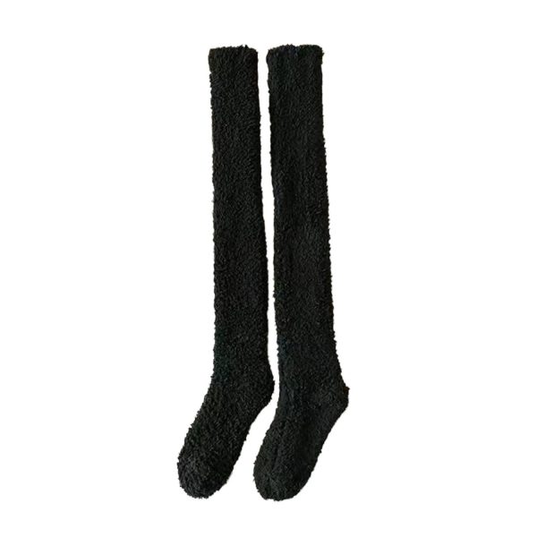 Women's Warm Breathable Knee-High Velvet Socks - Image 4
