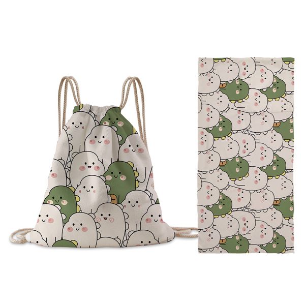 Folding Beach Towel w/ Drawstring Bag - Image 5