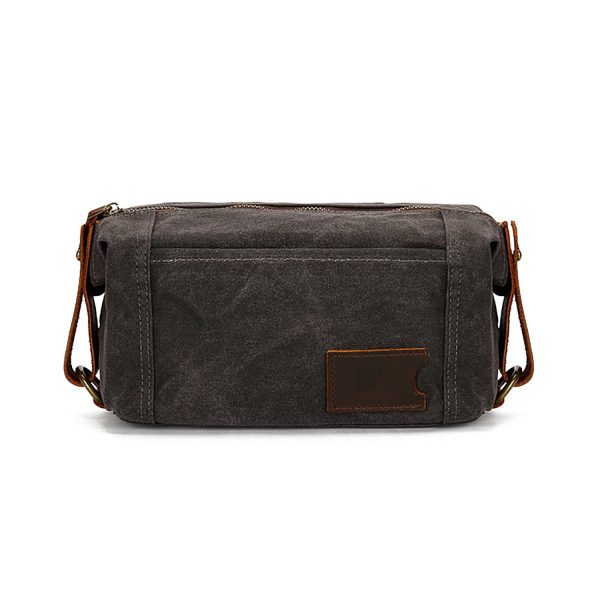 Waterproof Waxed Canvas Clutch Bag w/ Side Strap