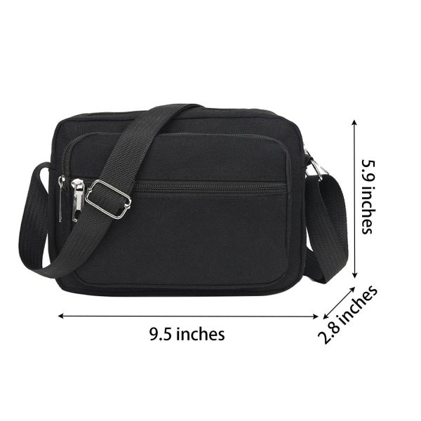 Vintage-Inspired Retro Canvas Crossbody Bag - Image 4