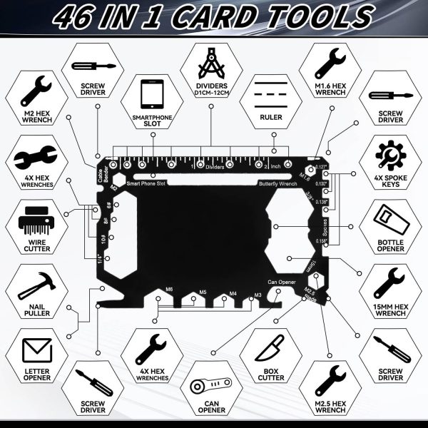 46-In-1 Stainless Steel Survival Pocket Multi-Tool - Image 4