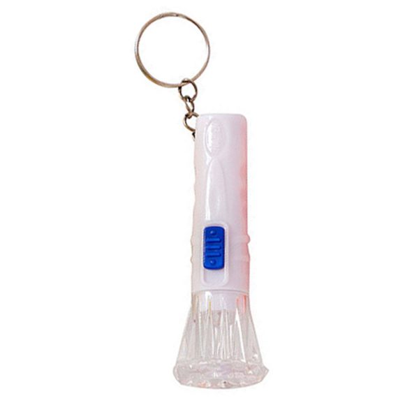 Mini Plastic LED Flashlight Keychain for Emergencies - Image 3