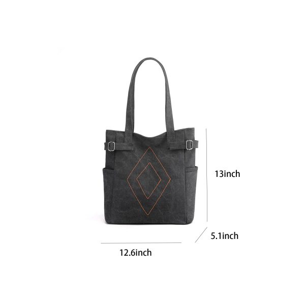 Large Capacity Canvas Shoulder Tote Bag for women - Image 8