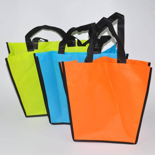 Custom Trapezoid Reusable Non-Woven Tote Bag w/ Handle - Image 5