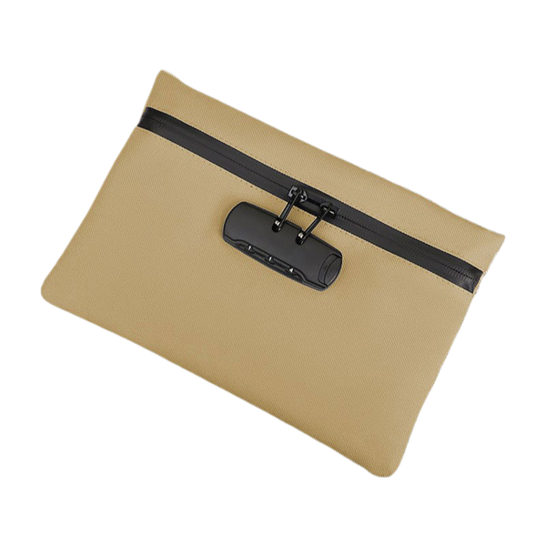 Waterproof Oxford Fabric File Bag W/ Combination Lock - Image 4