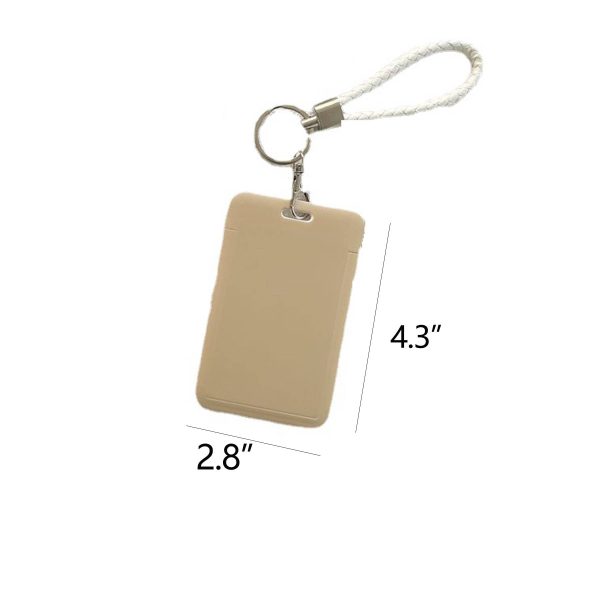 Plastic Name Tag Holder With Key Chain - Image 7