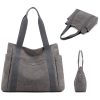 Canvas Multi-pocket Tote bags for women - Image 8