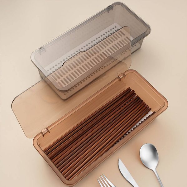 Plastic dust-proof drain chopstick holder - Image 7