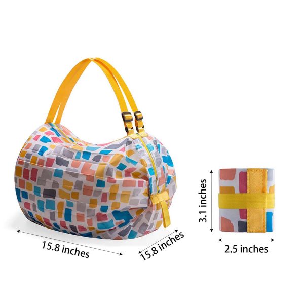 One-Shoulder Reusable Folding Grocery Bags for Shopping - Image 9