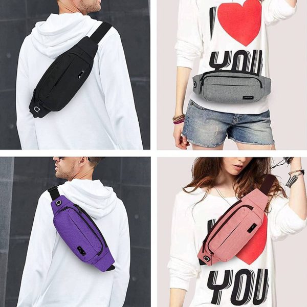 Large Crossbody Fanny Pack for Women Men Belt Bag - Image 5