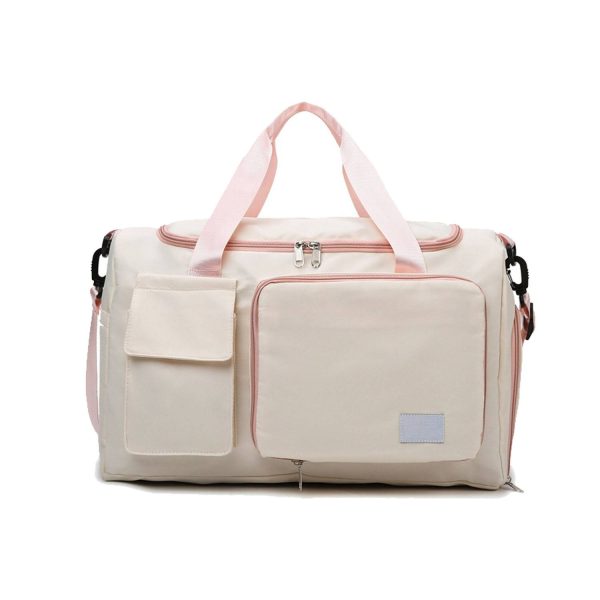 Lightweight Large Capacity Oxford Travel Bag w/ Shoe Pocket - Image 3