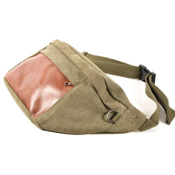 Canvas Multicolor Water-resistant Cross-body Bag - Image 3