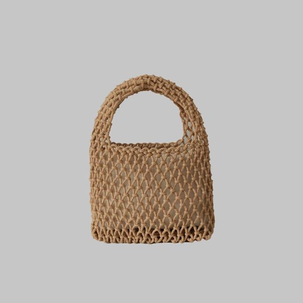 Women Cotton Beach Woven Mini Handbag - Image 3