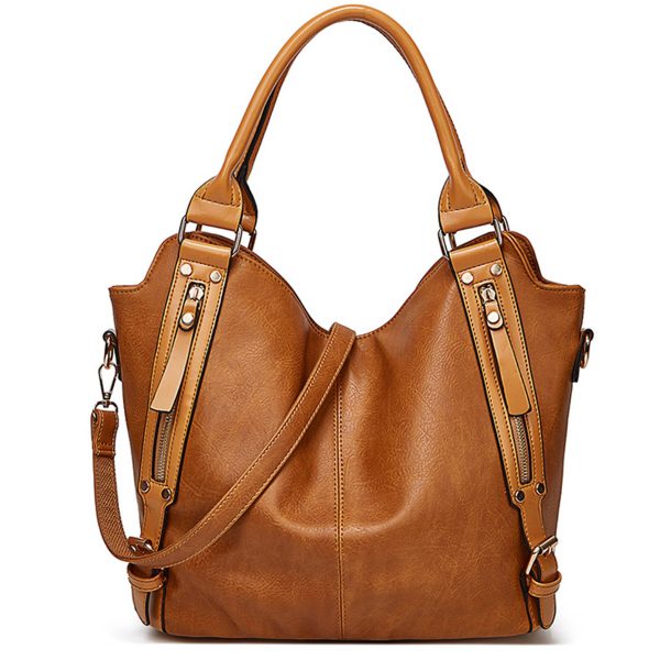 PU Leather Large Purse Tote Bag for Women