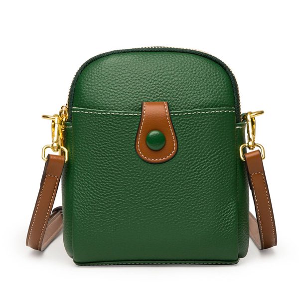 Genuine Leather Small Crossbody Cell Phone for Women Purses - Image 2