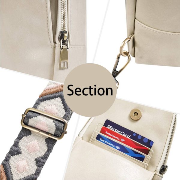PU Leather Small Crossbody Sling Backpack Multipurpose - Image 8