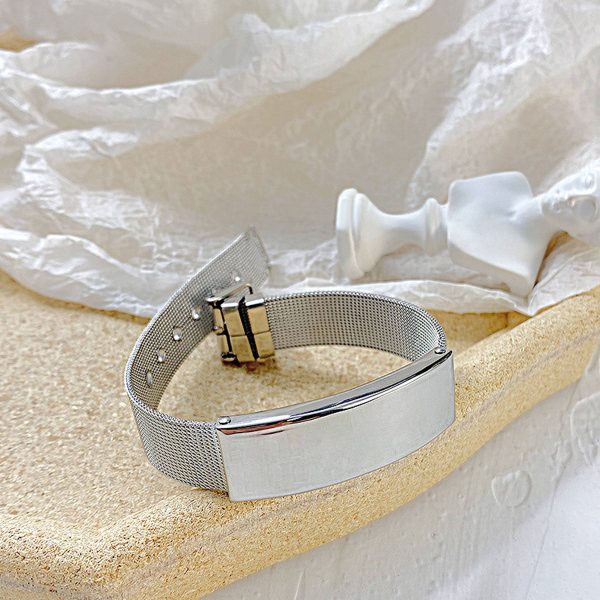 Retro adjustable stainless steel bracelet - Image 6