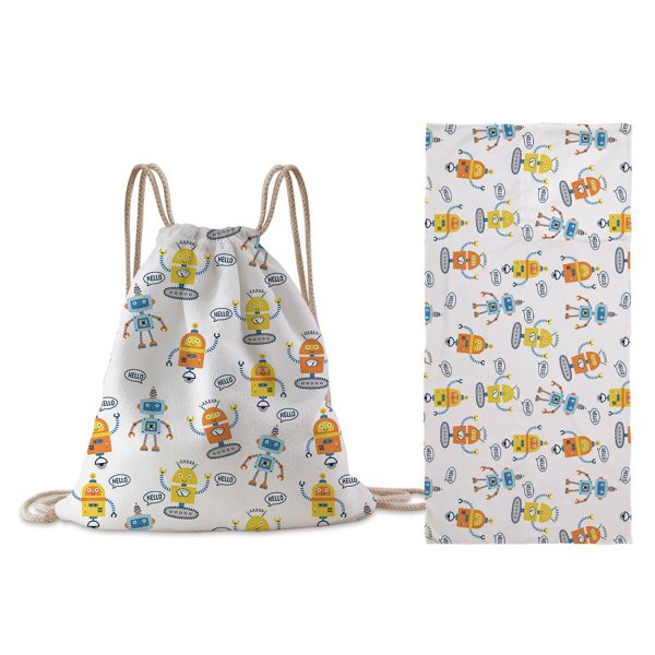 Folding Beach Towel w/ Drawstring Bag - Image 12