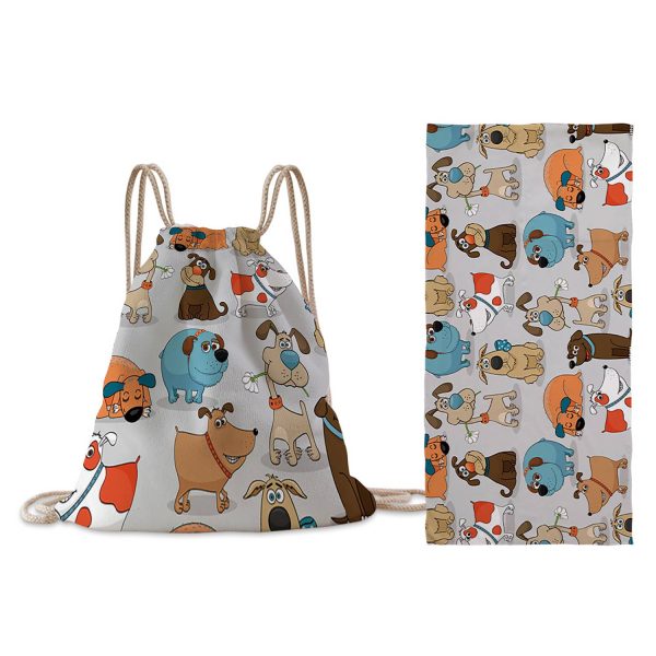 Folding Beach Towel w/ Drawstring Bag - Image 3