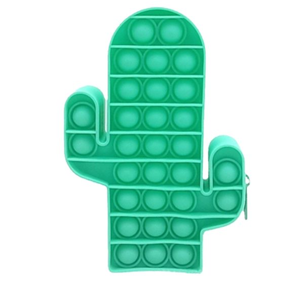 Cactus Shape Silicone Push Pop Bubble Pencil Case - Image 2