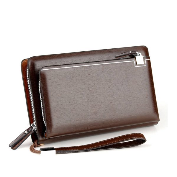 PU Leather Men's Handheld Purse - Image 2