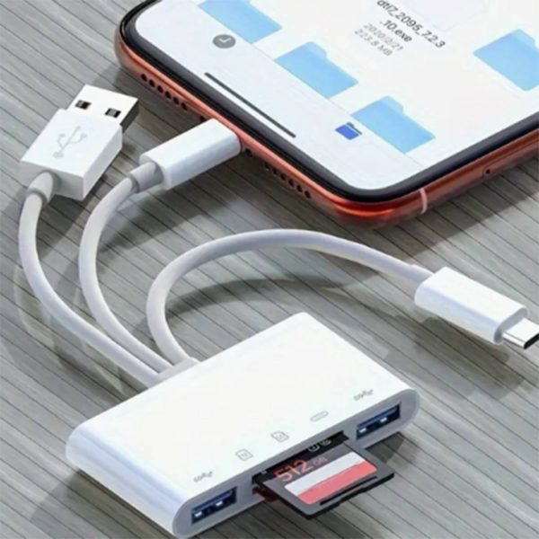5-in-1 Ultra-Portable Multifunction Card Reader