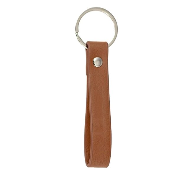Compact Lightweight PU Leather Felt Keychain