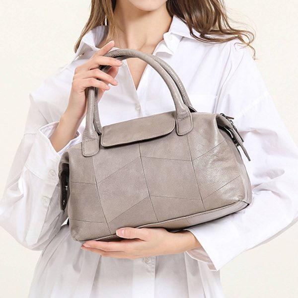 Genuine Leather Crossbody Satchel Handbags - Image 5
